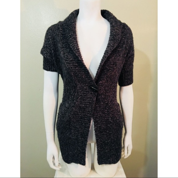 RIPCURL Sweaters - RIPCURL Sweater Sz XS Short Sleeve Gray Cardigan